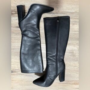 Elegant Black Heeled Boots for Women
